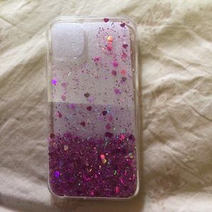 Glittery iphone 11 phone case